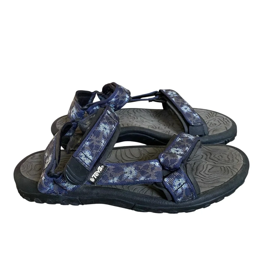 Teva Hurricane Hiking Sandals Men EU 9 EU 41 Blue Strappy Outdoor Shoes